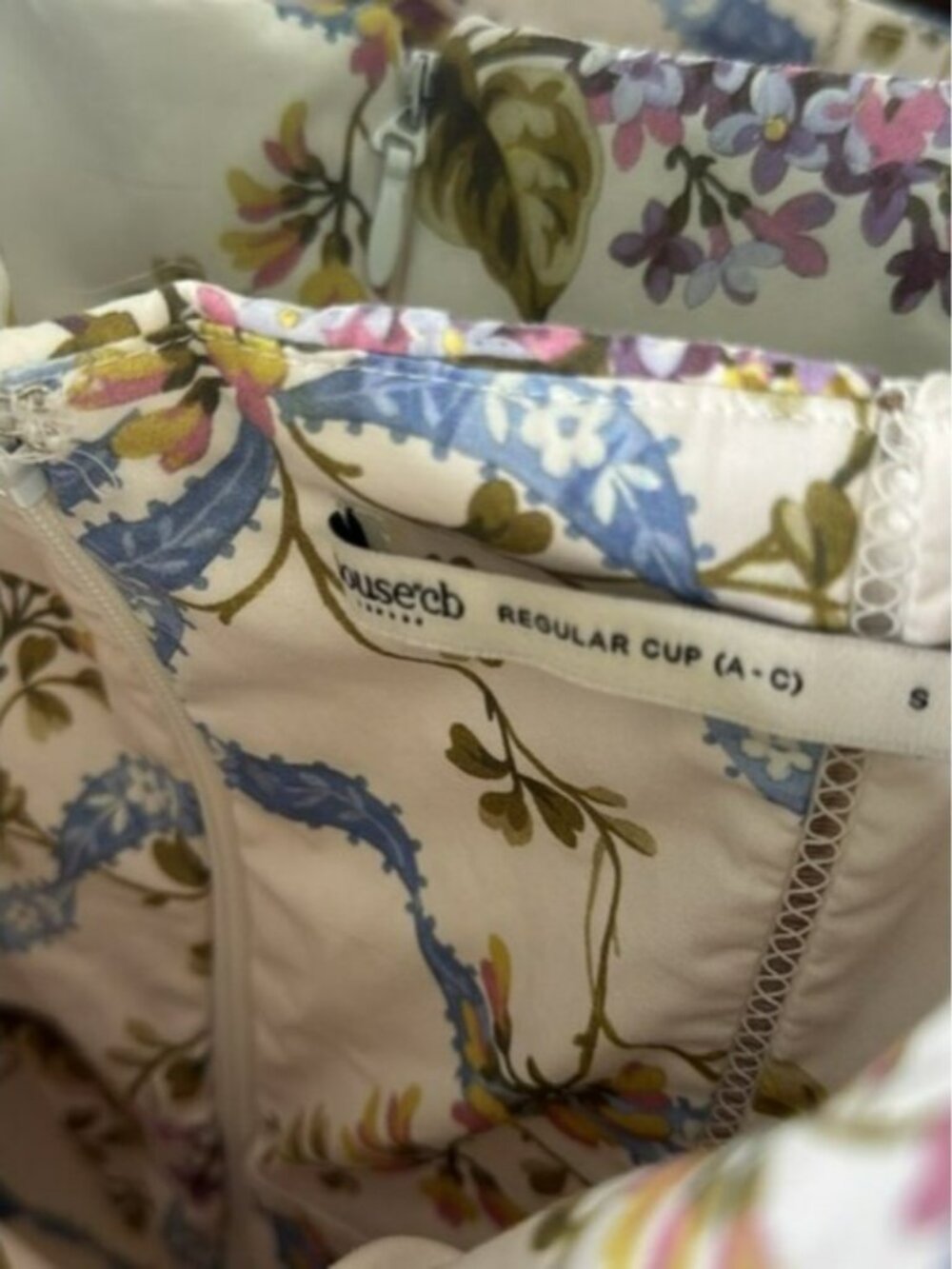 House of CB 'Ysabella' off white vintage ribbon print cotton midi sundress NWOT - Picture 5 of 7